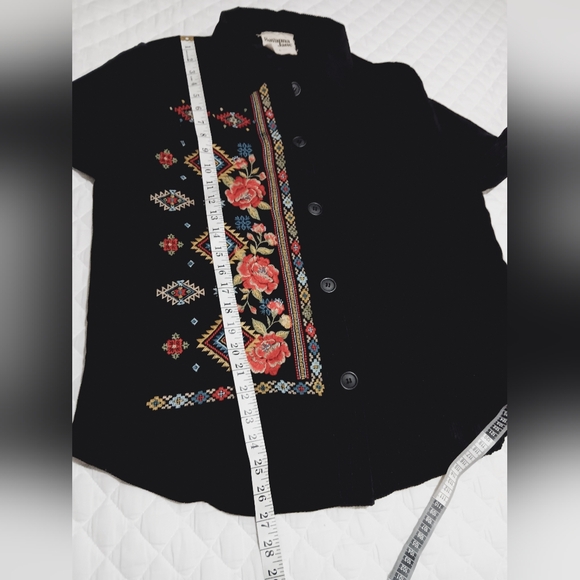 EUC Savannah Jane Embroidery Jacket Size L - Picture 8 of 11